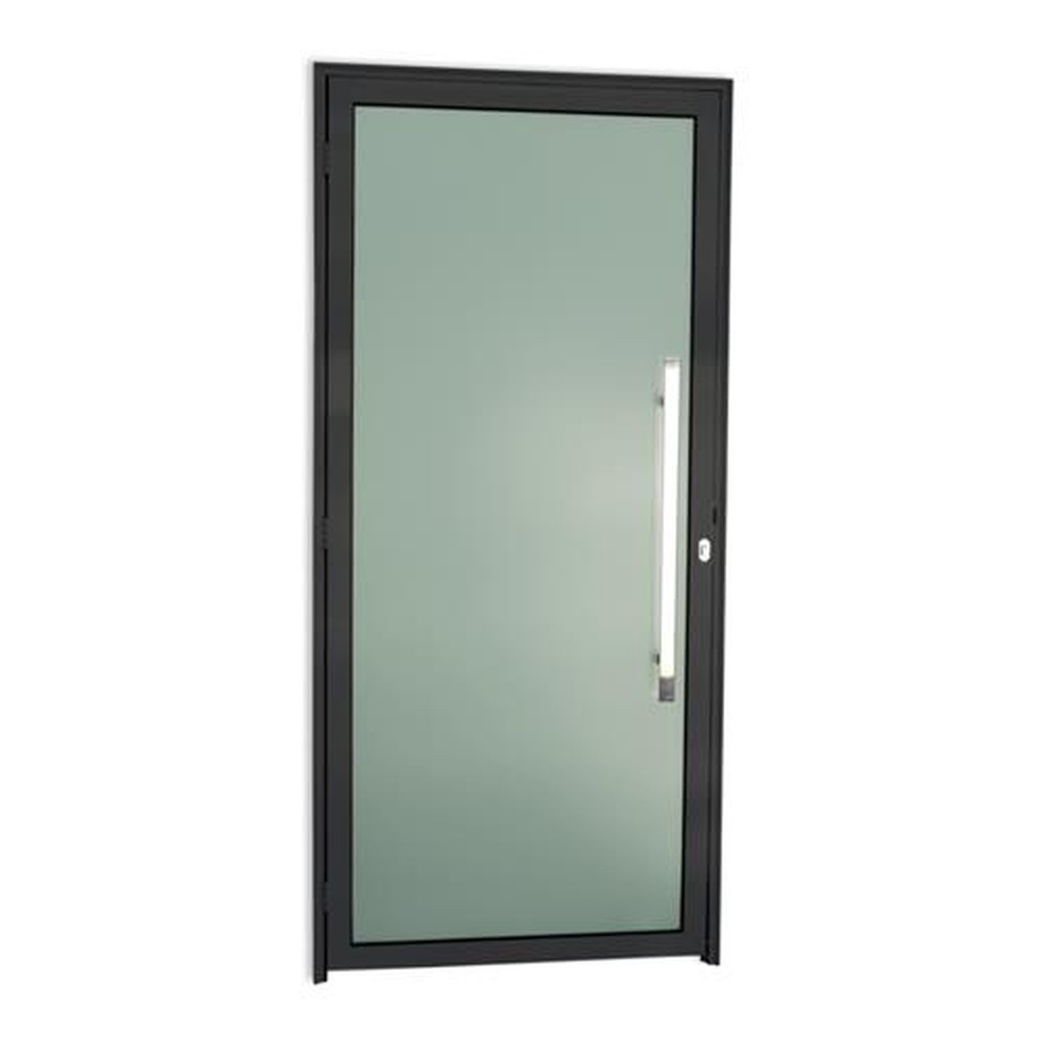 Porta Murano com Puxador Lado Direito Super Preto Acetinado 100