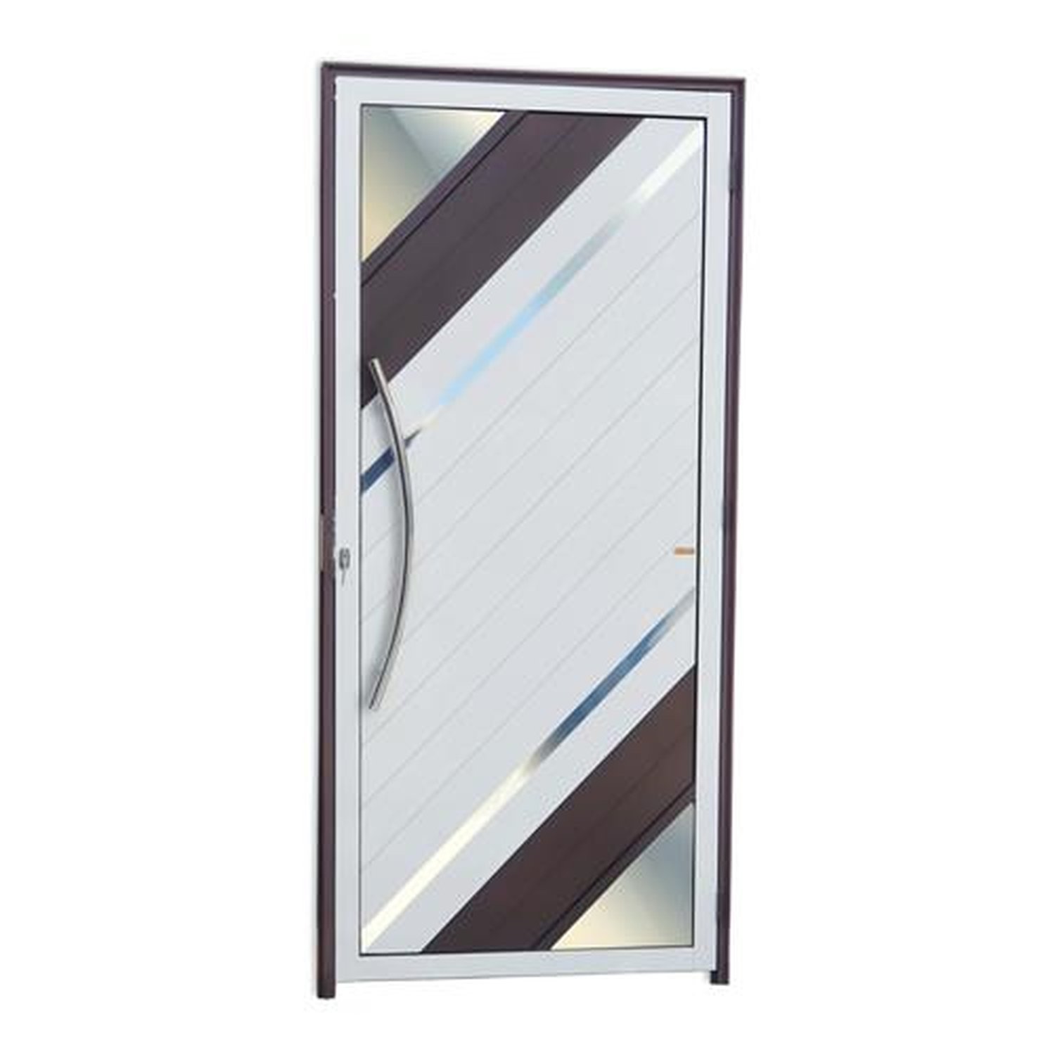 Porta Lambril Oasis com Puxador Lado Esquerdo Super Mix Corten 100
