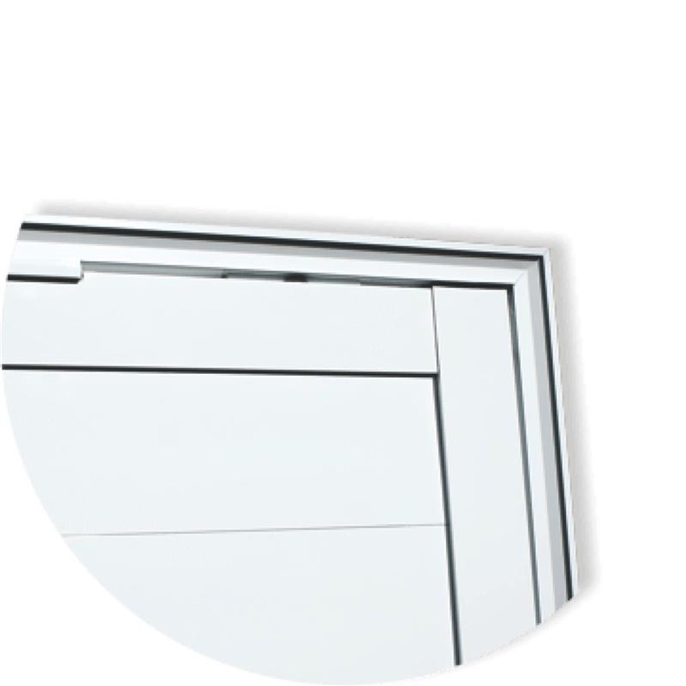 Porta Pivotante Lambril Miraggio com Puxador Lado Direito Super Marrom Corten 120
