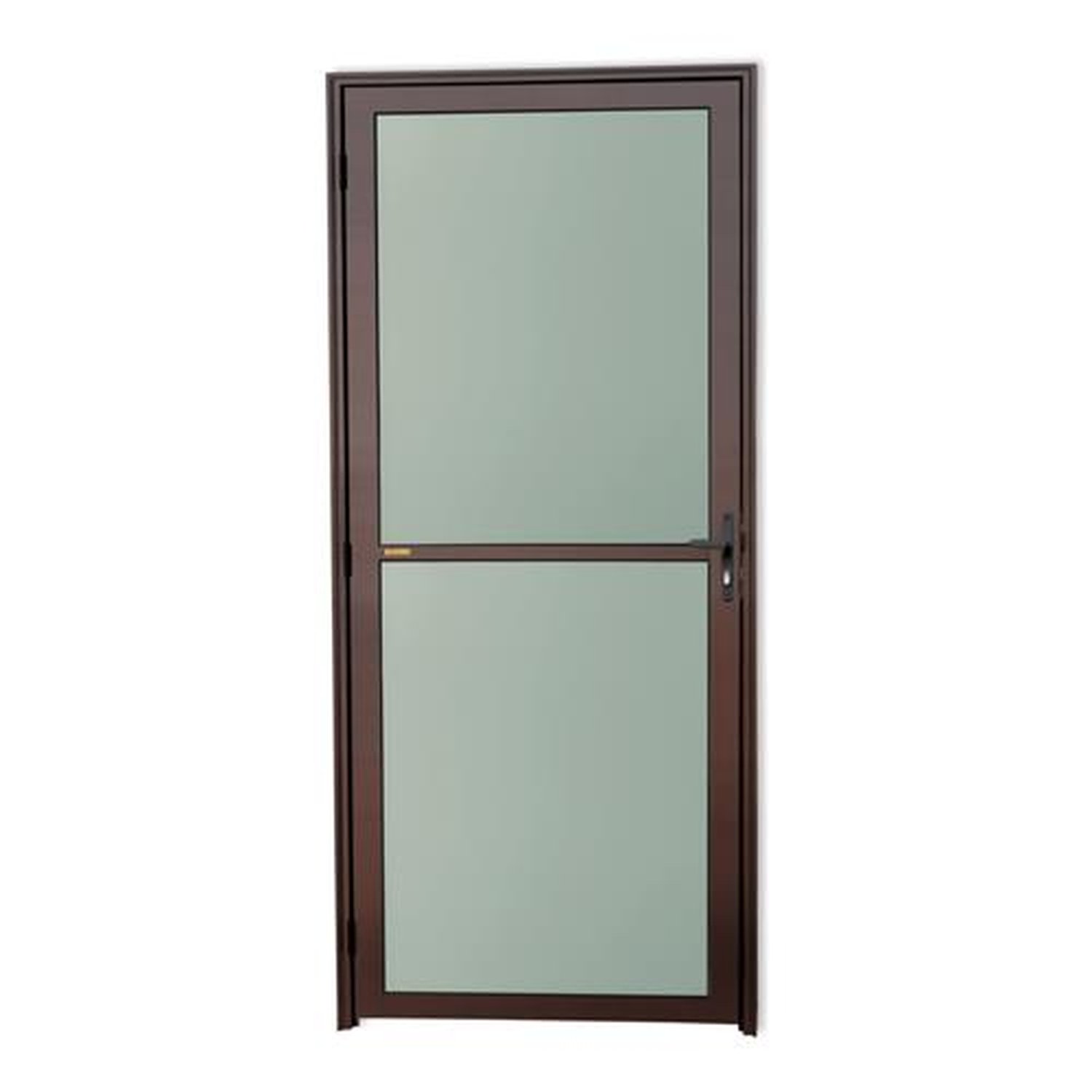 Porta Vidrao Lado Direito Super Marrom Corten 80 Vidro Boreal