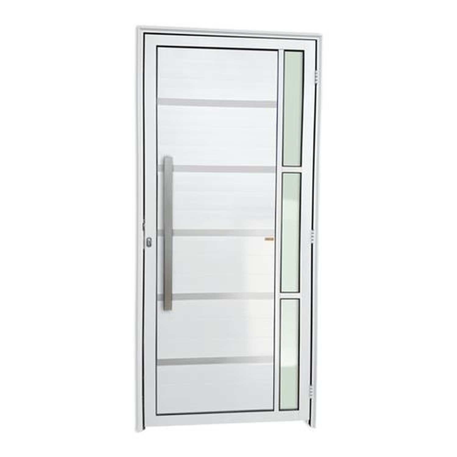 Porta Lambril Miraggio com Puxador Lado Esquerdo Super Branco Brilhante 90