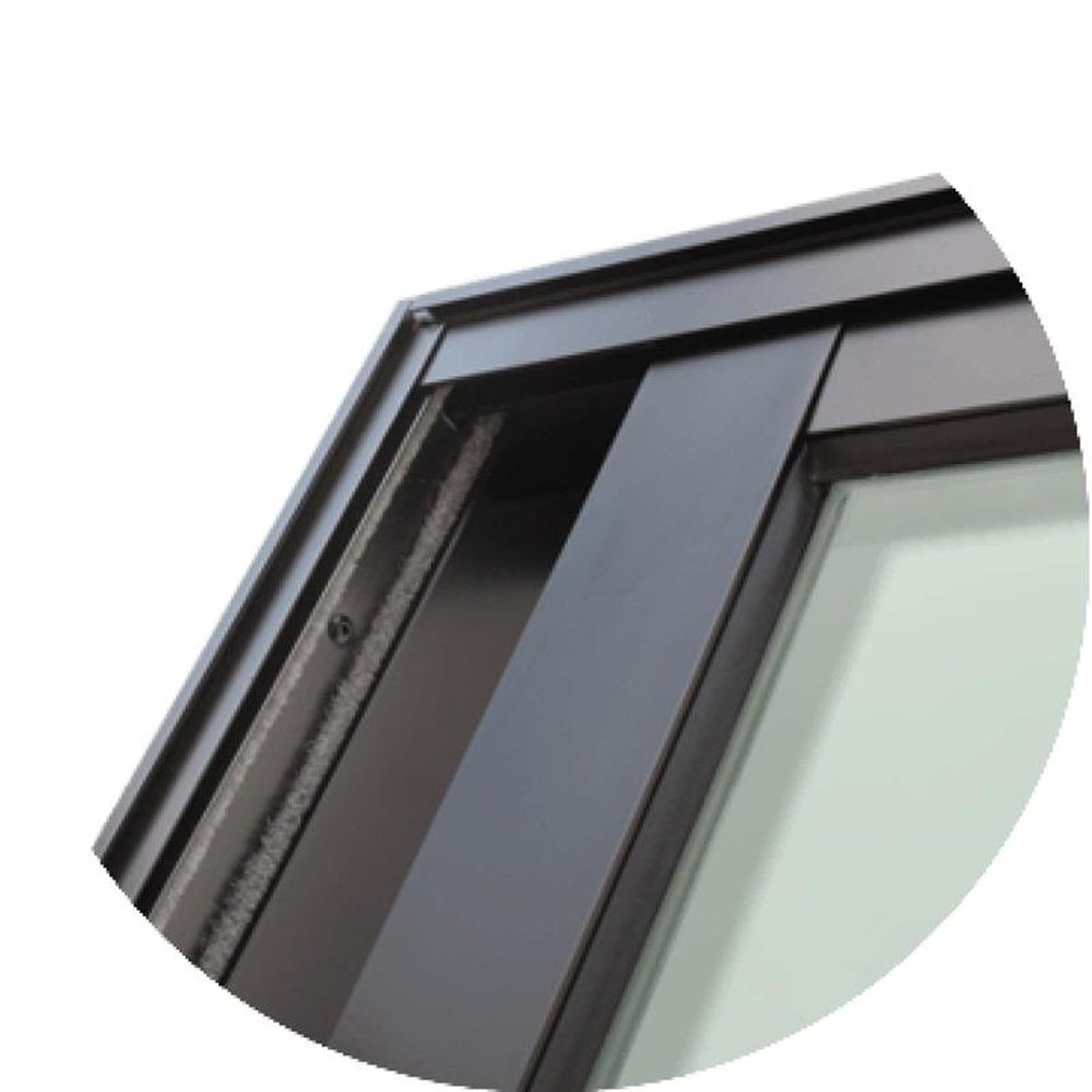 Porta de Correr 3 Folhas 1/3 210 X 150 Super Vidro Liso Anodizado Brilhante