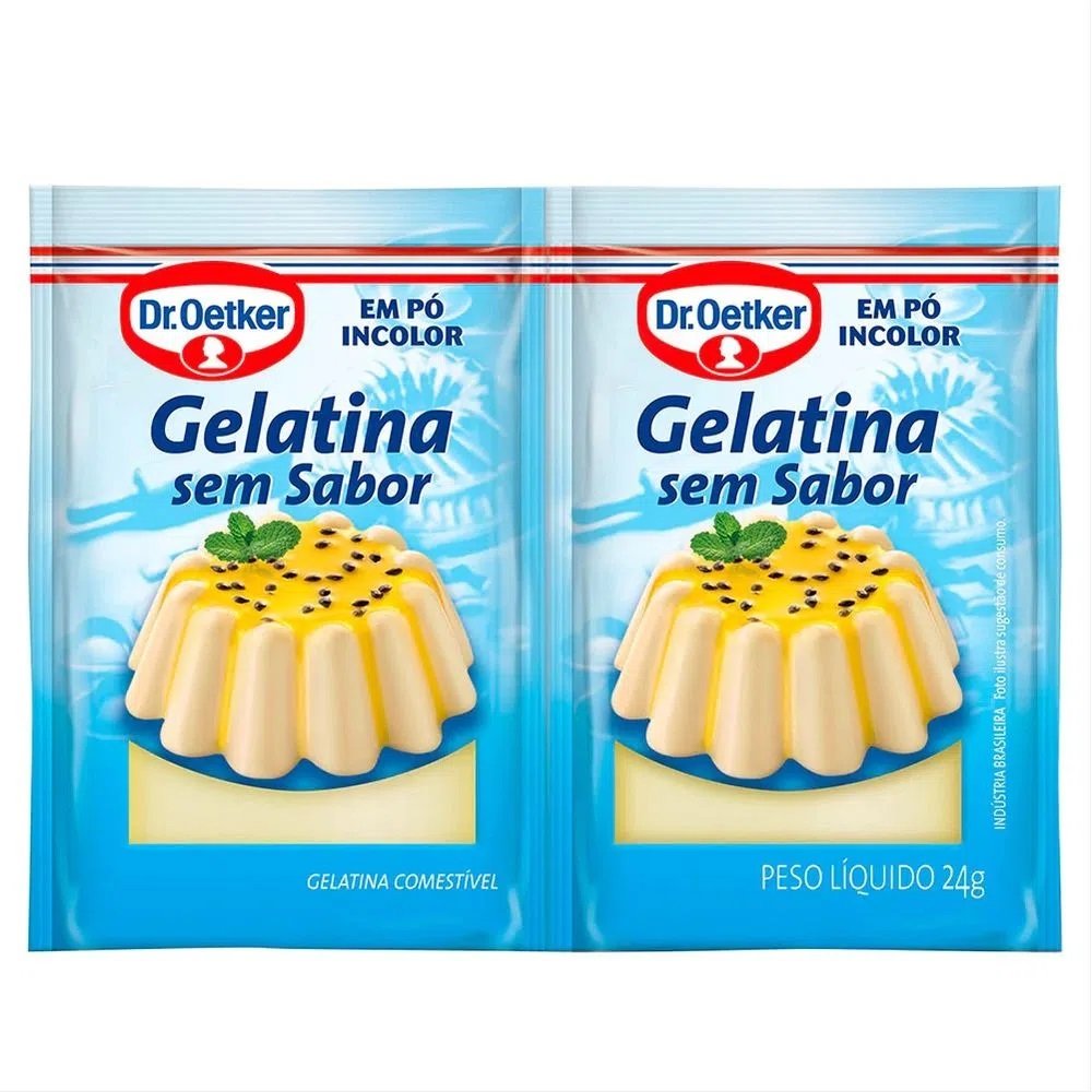 Gelatina Sem Sabor Oetker 80x24g Branca