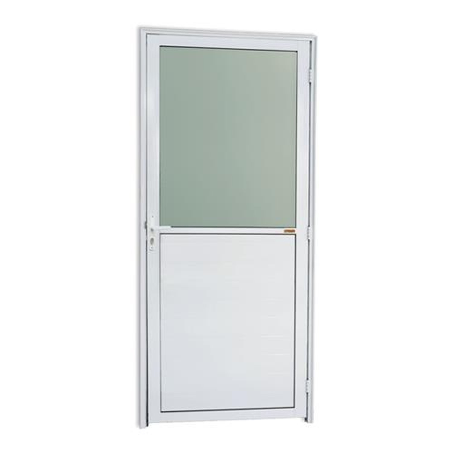 Porta Meia Lambril Meia Vidrao Lado Esquerdo Super Branco Brilhante 90 Vidro Boreal