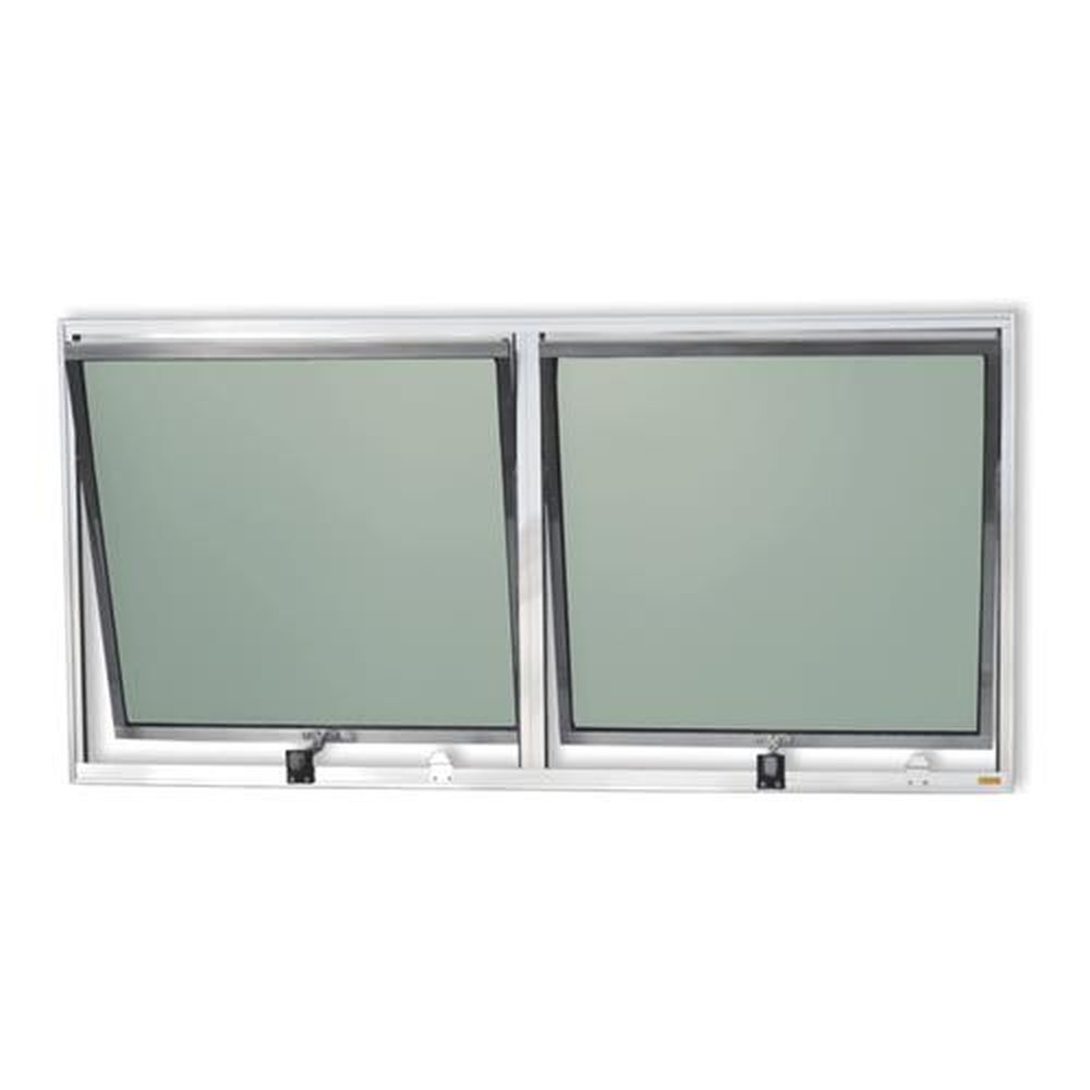 Maxim-Ar 2Seções 60 X 120 Plus Vidro Boreal Anodizado Brilhante