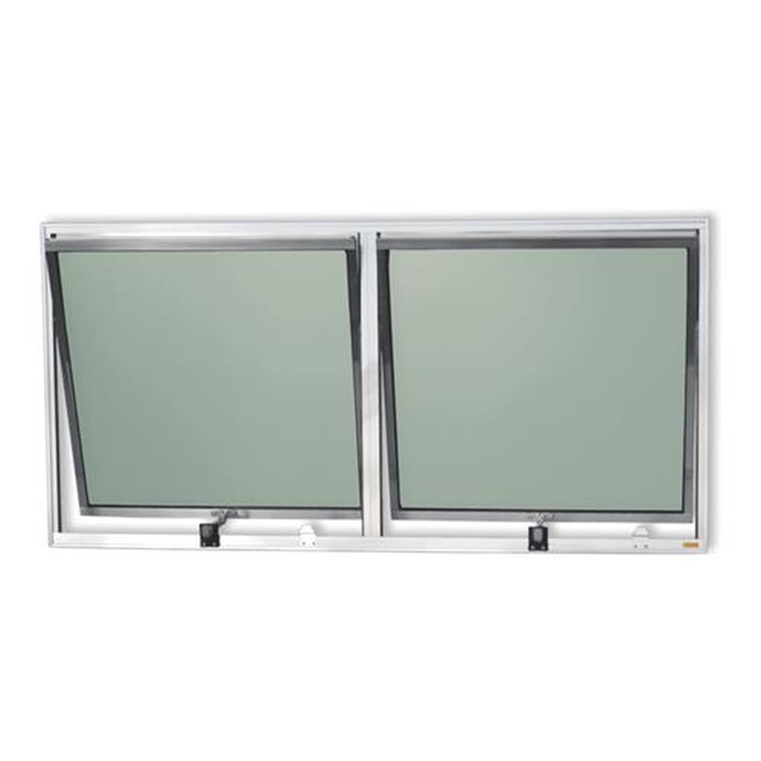 Maxim-Ar 2Seções 60 X 120 Plus Vidro Boreal Anodizado Brilhante