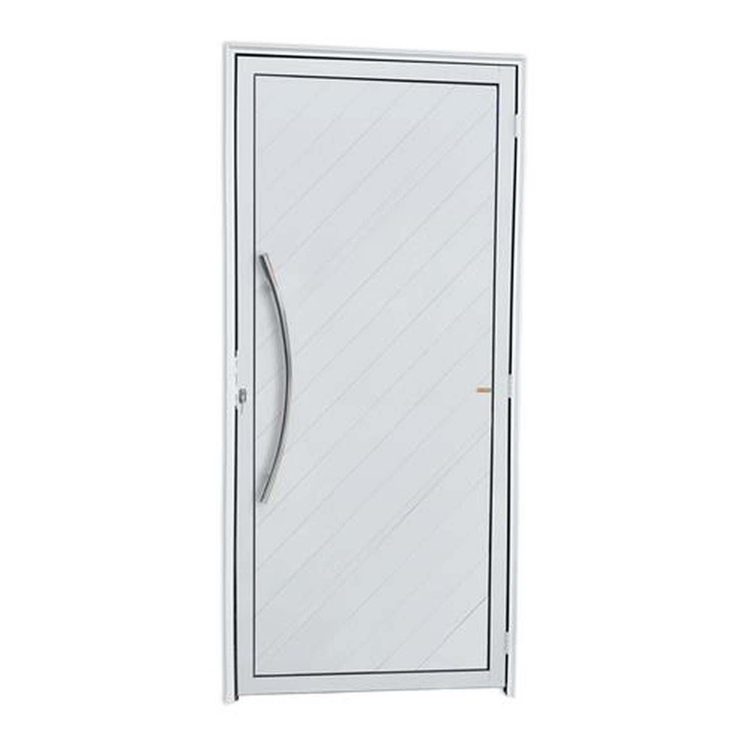 Porta Lambril Savana com Puxador Lado Esquerdo Super Branco Brilhante 100