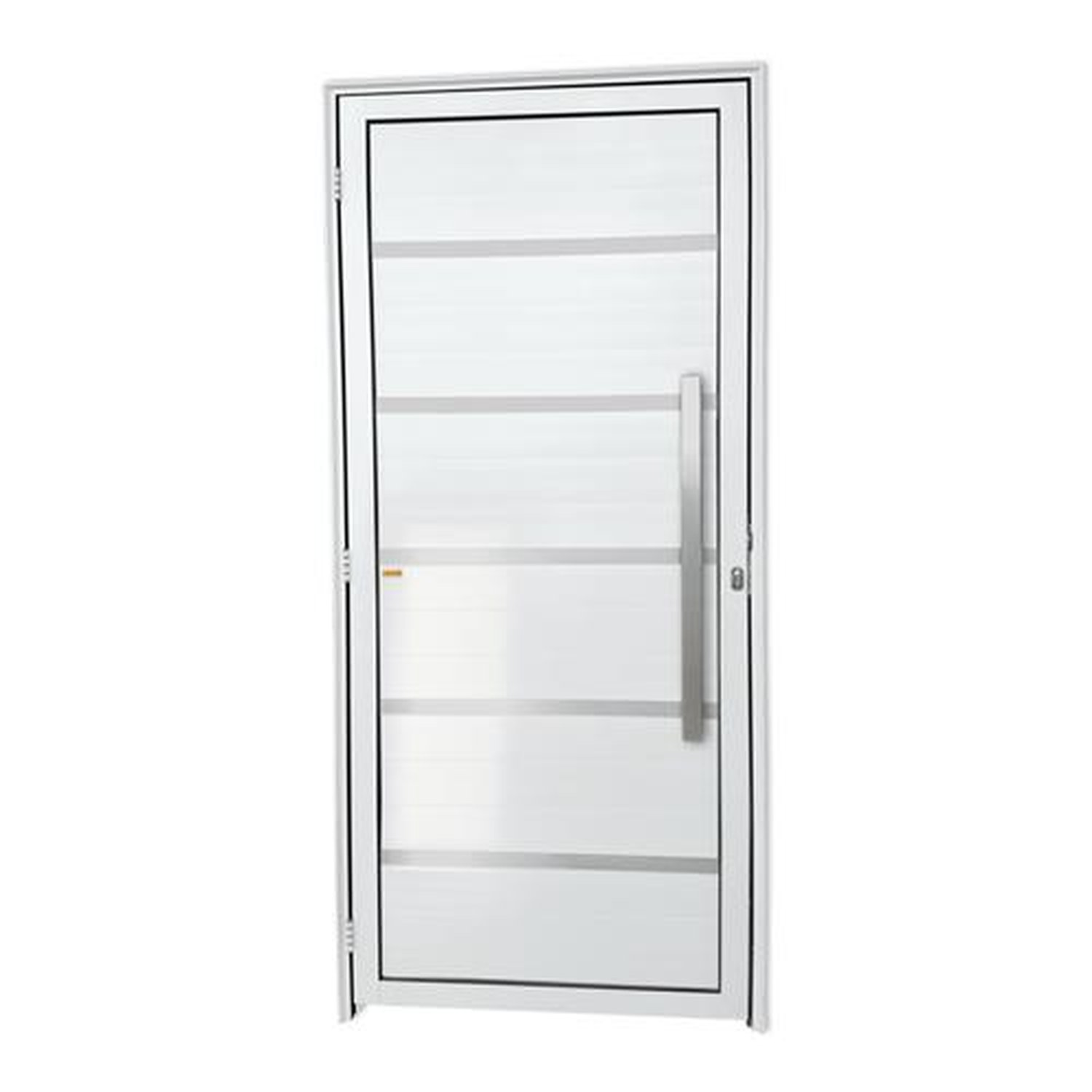 Porta Lambril Premium com Puxador Lado Direito Super Branco Brilhante 100