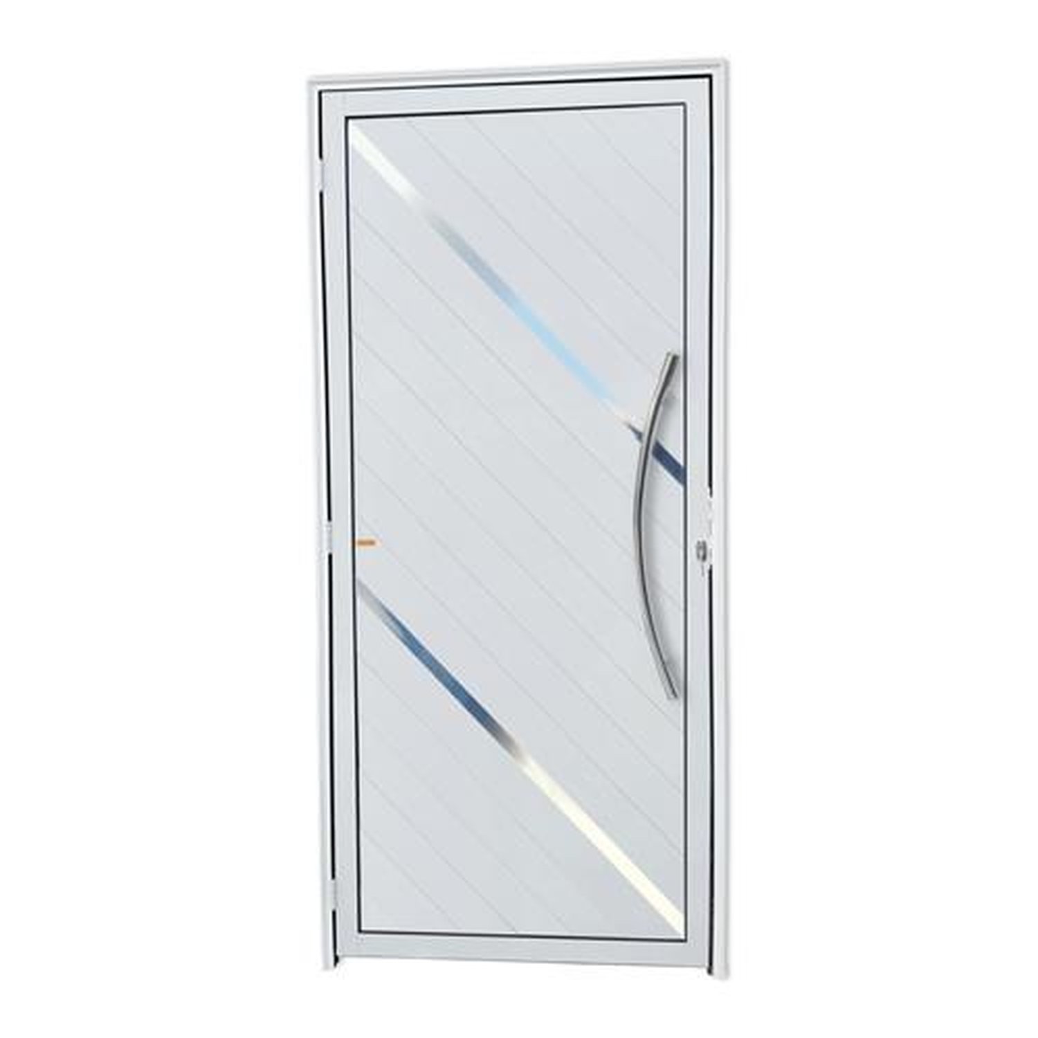 Porta Lambril Duna com Puxador Lado Direito Super Branco Brilhante 100