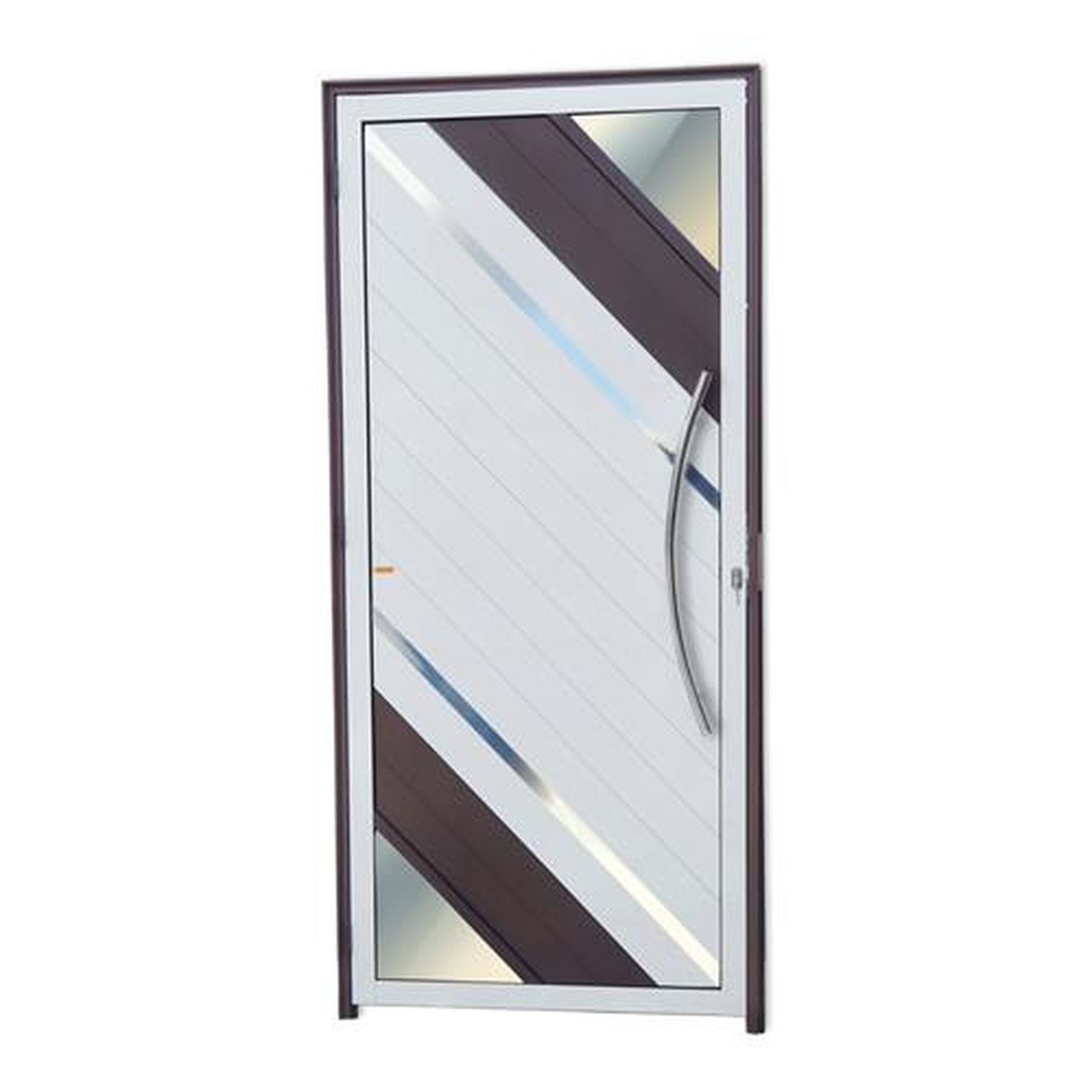 Porta Lambril Oasis com Puxador Lado Direito Super Mix Corten 90