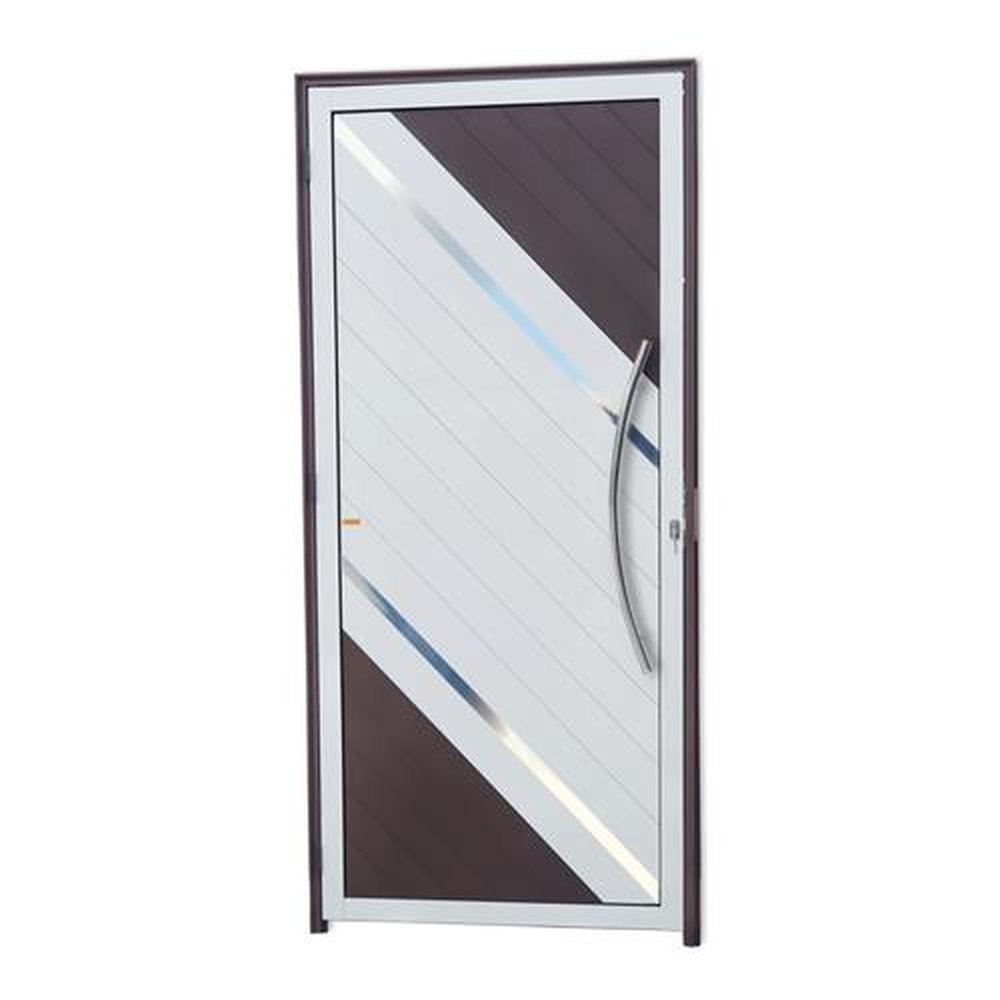 Porta Lambril Duna com Puxador Lado Direito Super Mix Corten 100