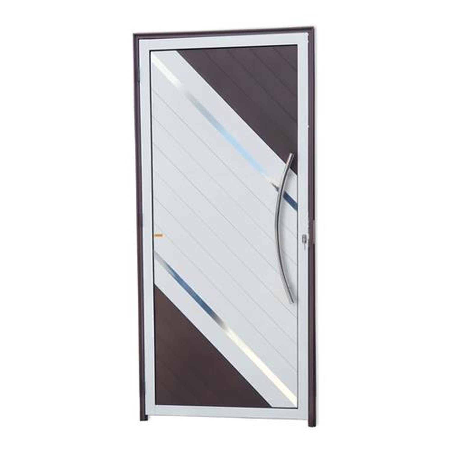 Porta Lambril Duna com Puxador Lado Direito Super Mix Corten 100