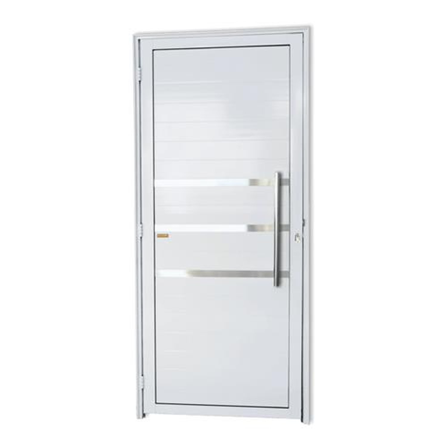 Porta Lambril com Friso com Puxador Lado Direito Super Branco Brilhante 90