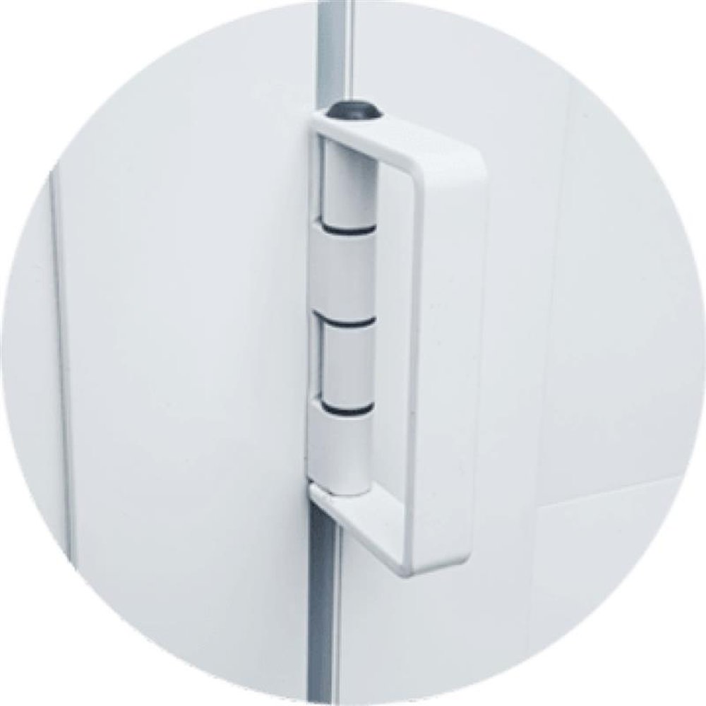 Porta Camarao Meia Lambril Meia Vidrao Lado Esquerdo Linha 25 Branco Brilhante 80 Vidro Boreal
