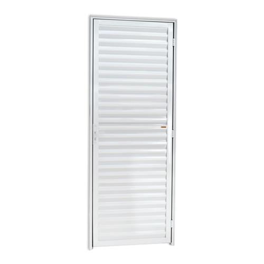 Porta Fechada 70 Lado Esquerdo Linha 25 Branco Brilhante