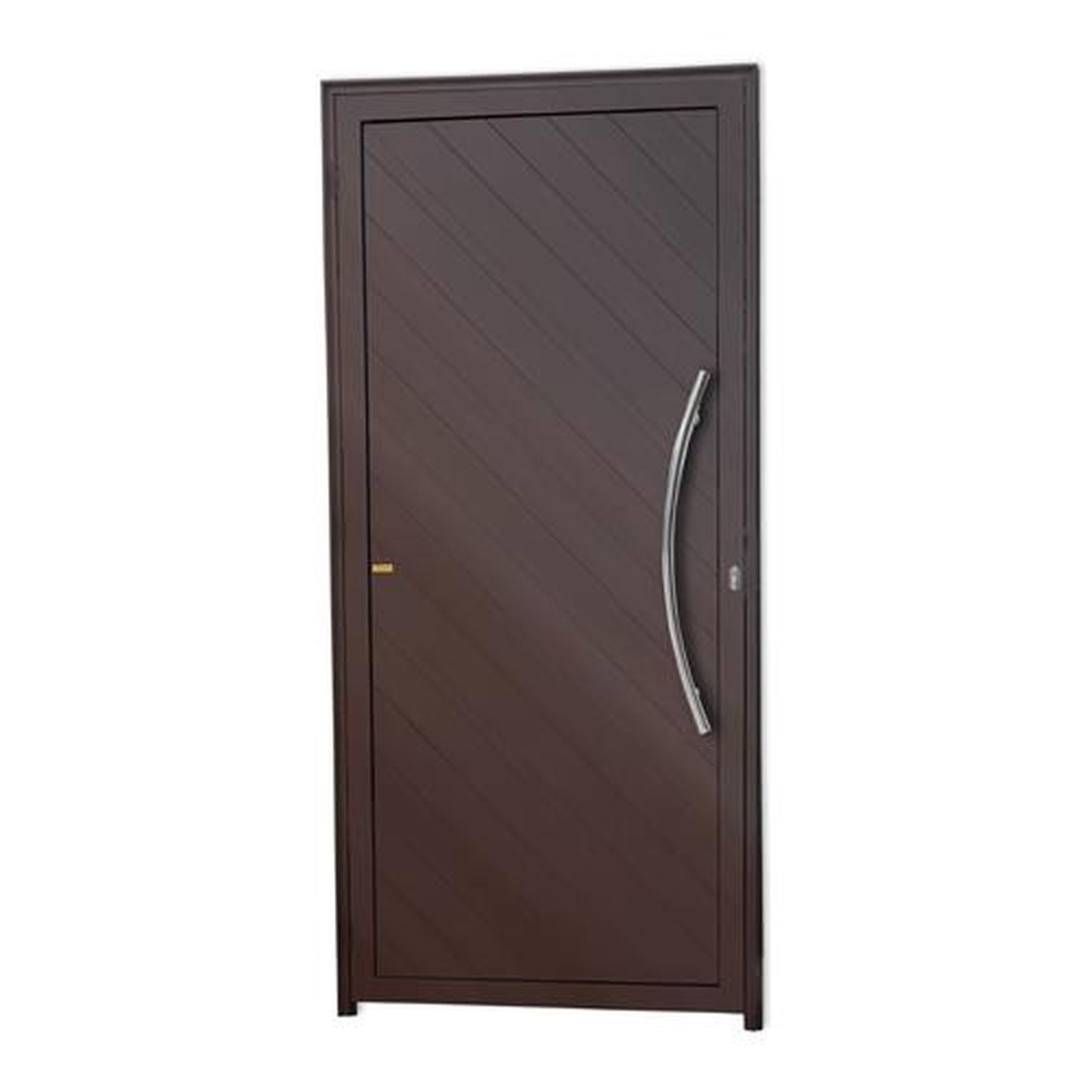Porta Lambril Savana com Puxador Lado Direito Super Marrom Corten 90