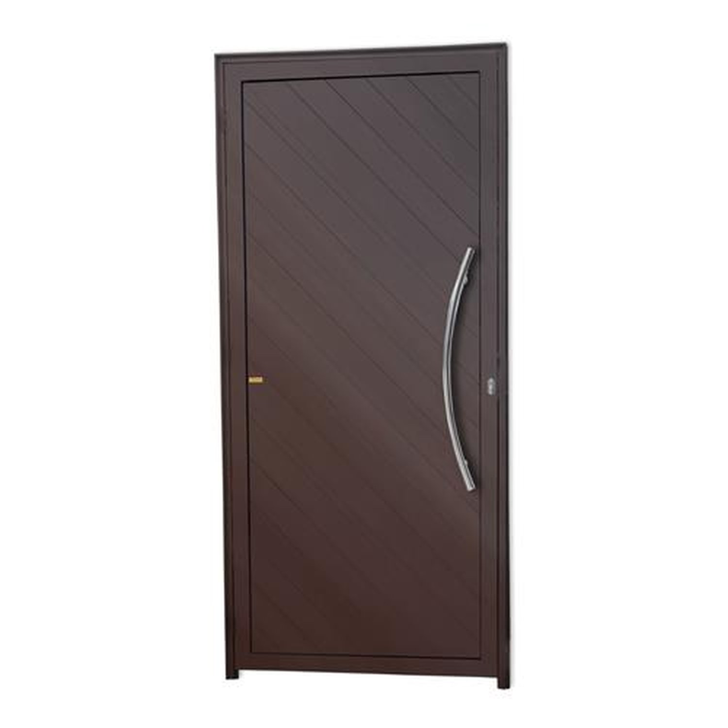Porta Lambril Savana com Puxador Lado Direito Super Marrom Corten 90
