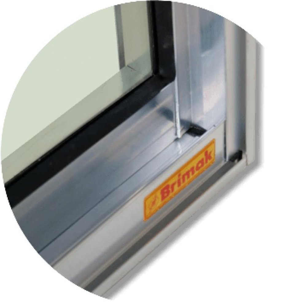 Janela Confort 2 Folhas 80 X 100 Vidro Liso Branco Brilhante