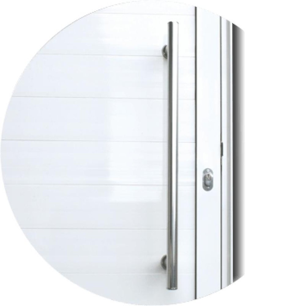 Porta Lambril com Puxador Lado Esquerdo Super Branco Brilhante 80