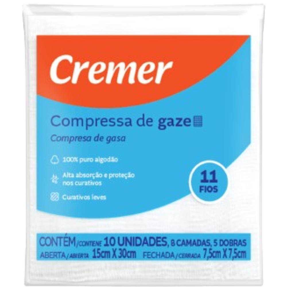 Compressa Gaze Cremer Max Display 25 Envelopes Com 10
