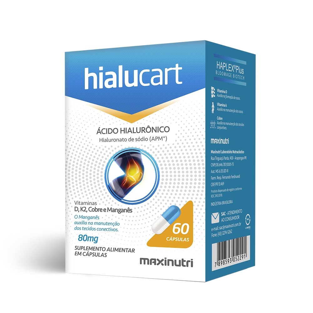 Acido Hialuronico Hialucart Apm 80mg Maxinutri 60 Capsulas