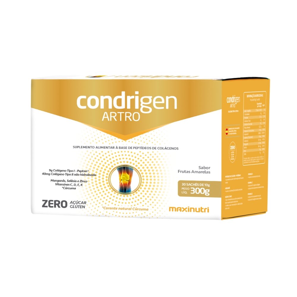 Colageno Condrigen Artro Maxinutri 30 Envelopes Frutas Amarelas