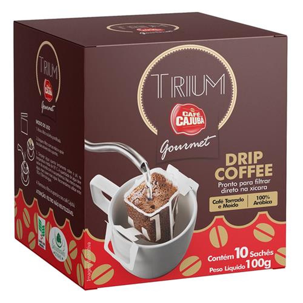 Drip Coffee Cajubá Trium 100g (10x1)