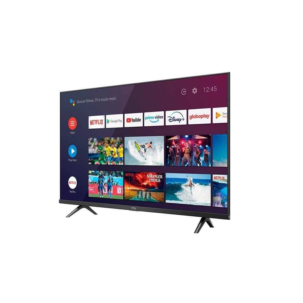 Smart TV 40" LED TCL 40S615 FHD com Wi-Fi, 1 USB, 2 HDMI, Processador Quad Core, Google Assistant, 60Hz