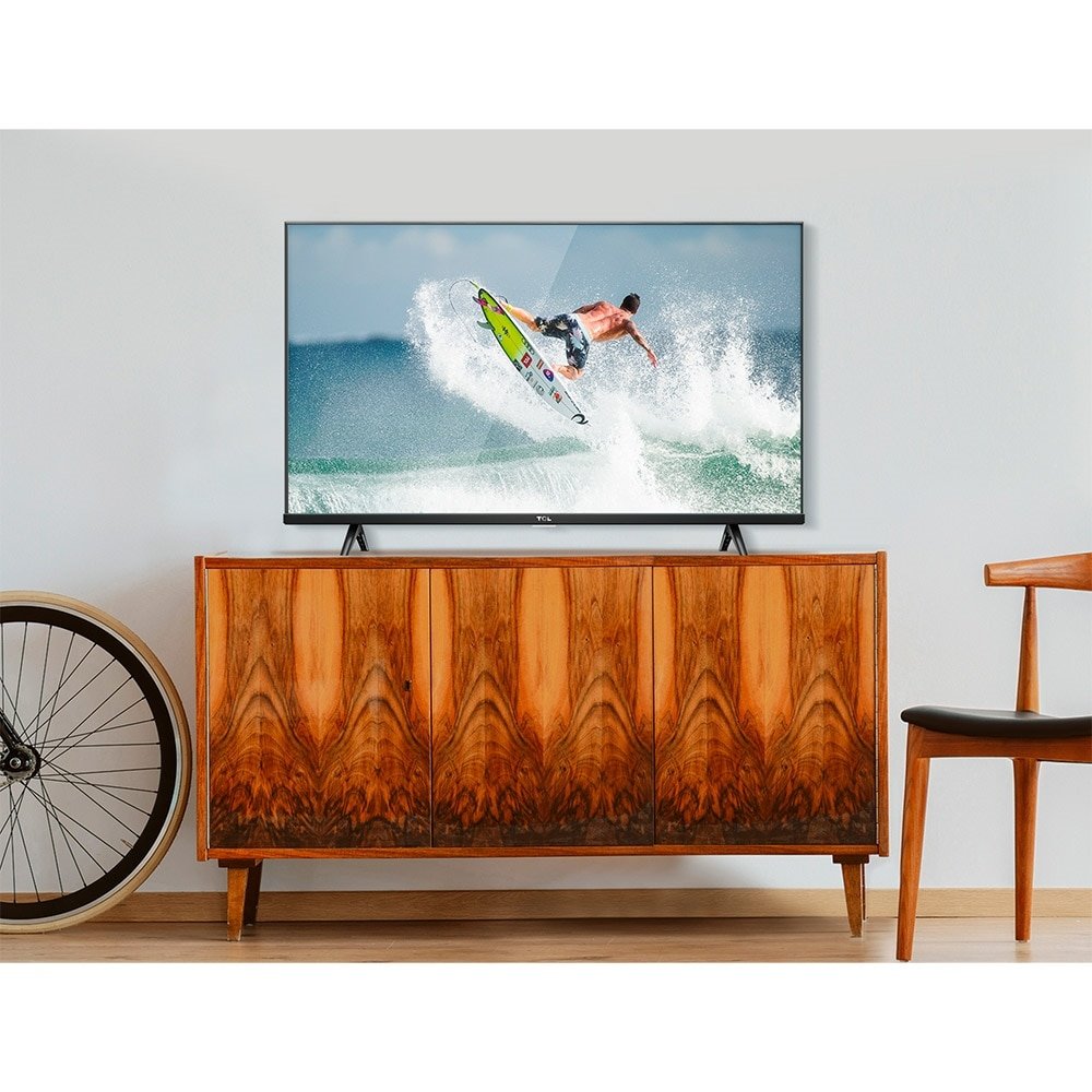Smart TV 40" LED TCL 40S615 FHD com Wi-Fi, 1 USB, 2 HDMI, Processador Quad Core, Google Assistant, 60Hz