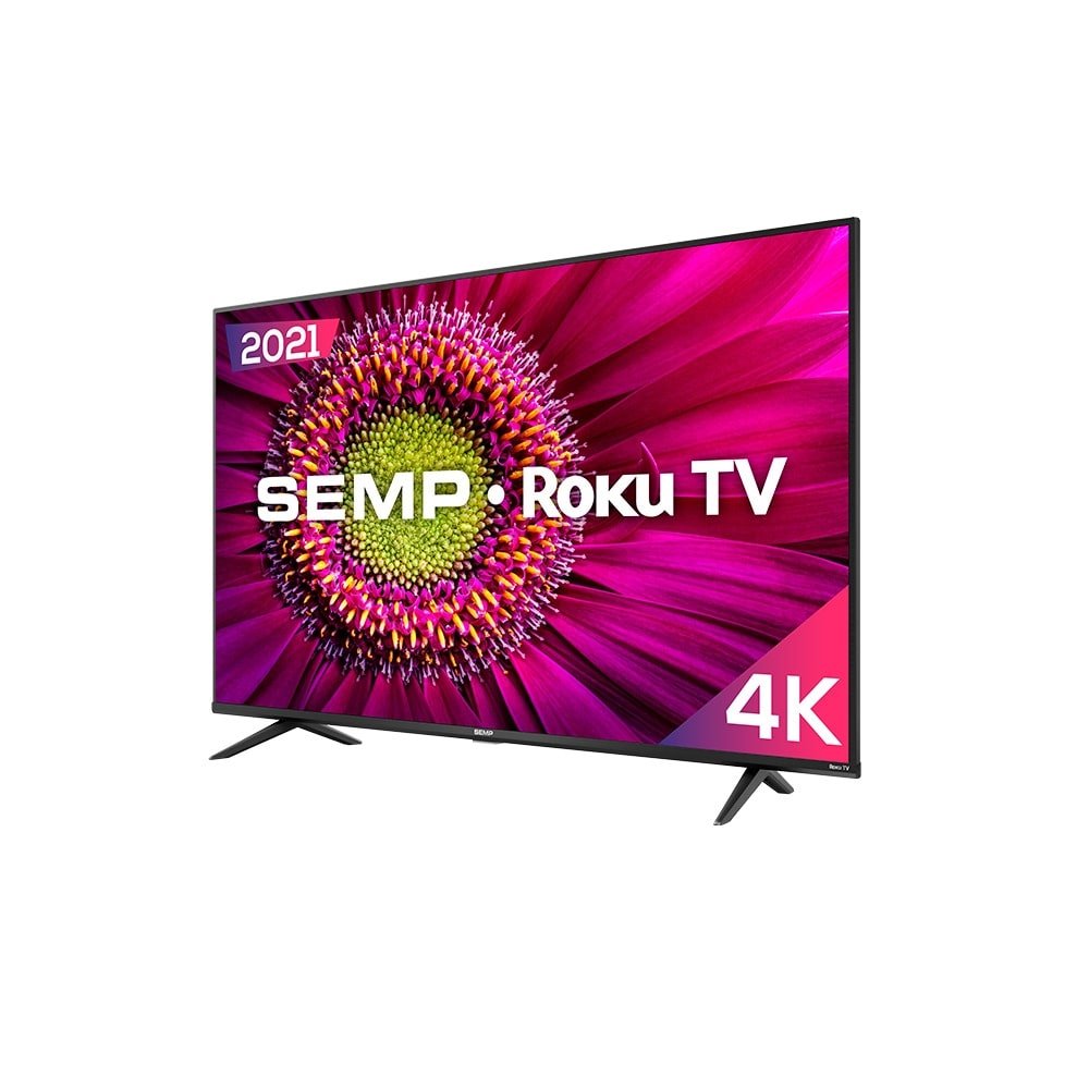 Smart TV 50" LED Semp 50RK8500 4K UHD com Wi-Fi, 1 USB, 4 HDMI, Controle por Aplicativo, 60Hz