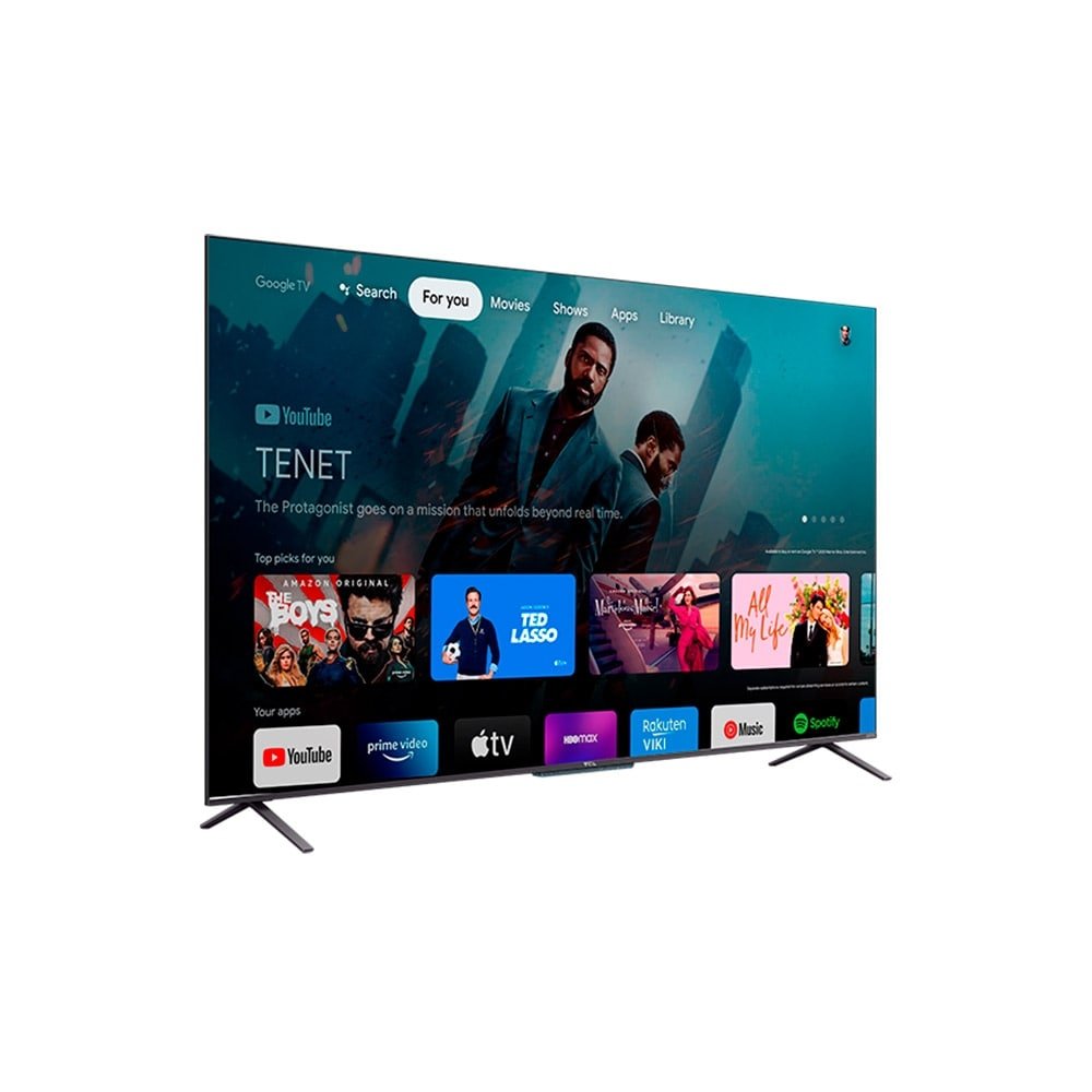 Smart TV 55" QLED TCL 55C725 4K UHD com Wi-Fi, USB, HDMI, Google, 60Hz