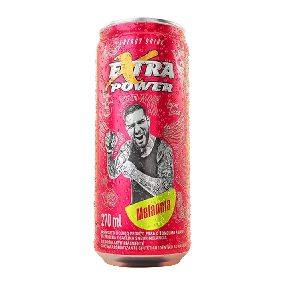 Energético Extra Power Melancia 270ml - Embalagem com 6 Unidades