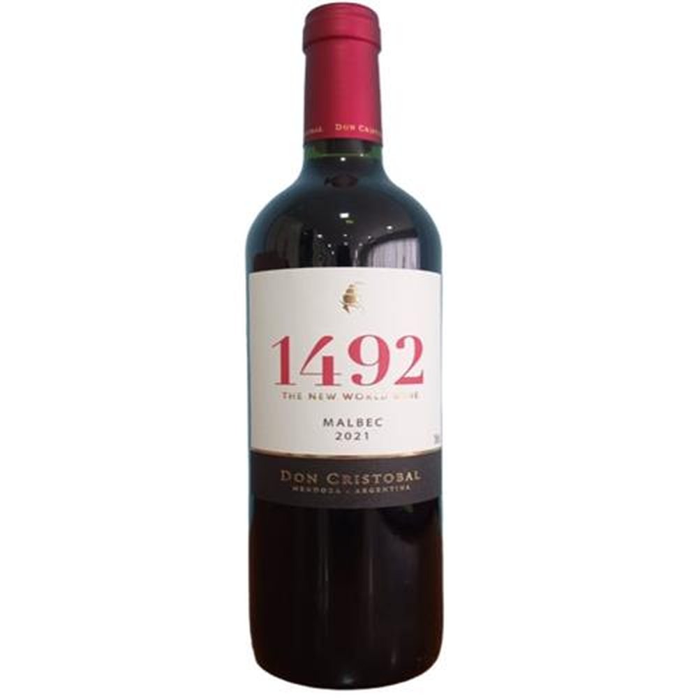 Vinho 1492 Malbec Tinto Argentino - Caixa com 6 Unidades