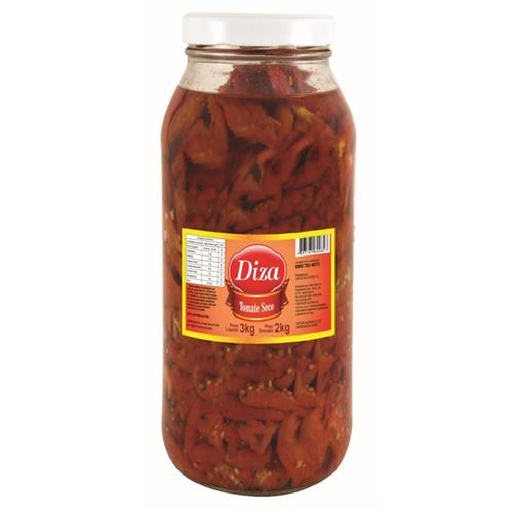 Tomate Seco Vidro 2kg - Caixa com 2 Unidades