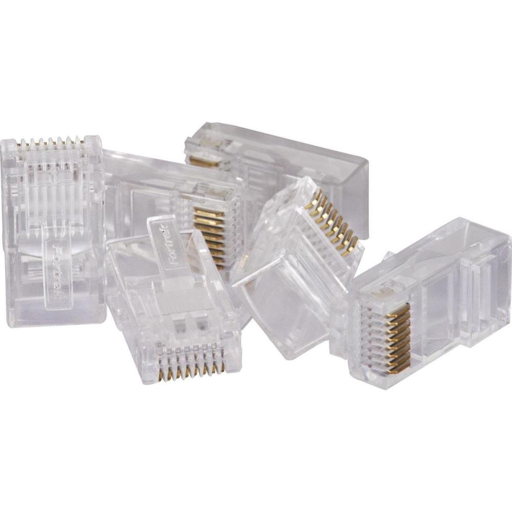 Conector Macho CAT6 RJ45 112 Fortrek FK 140E Un.Venda: BLI/100