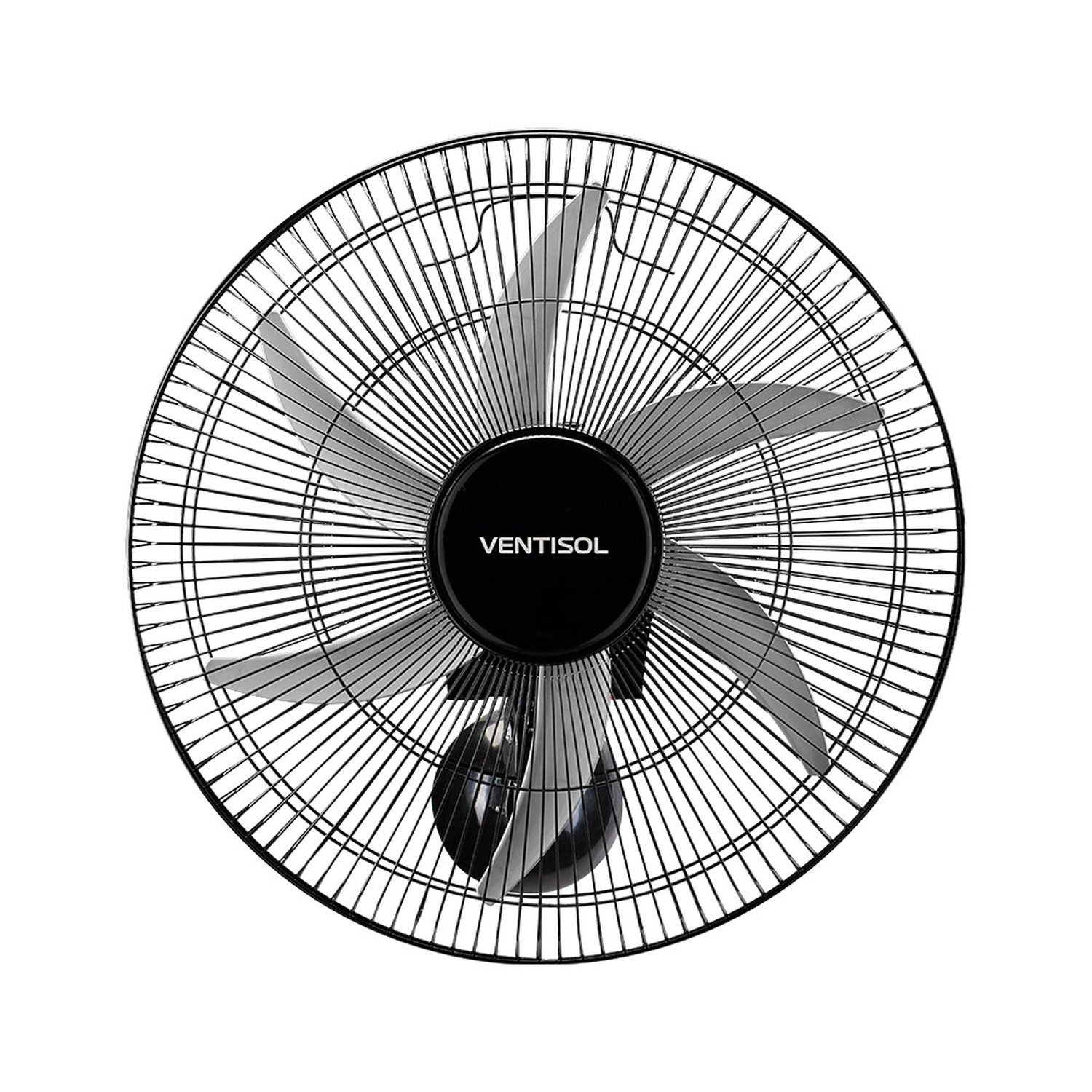 Ventilador de Parede Ventisol Steel Comercial 50cm, Ajuste Fino de Velocidade, 6 Pás, Preto, Bivolt