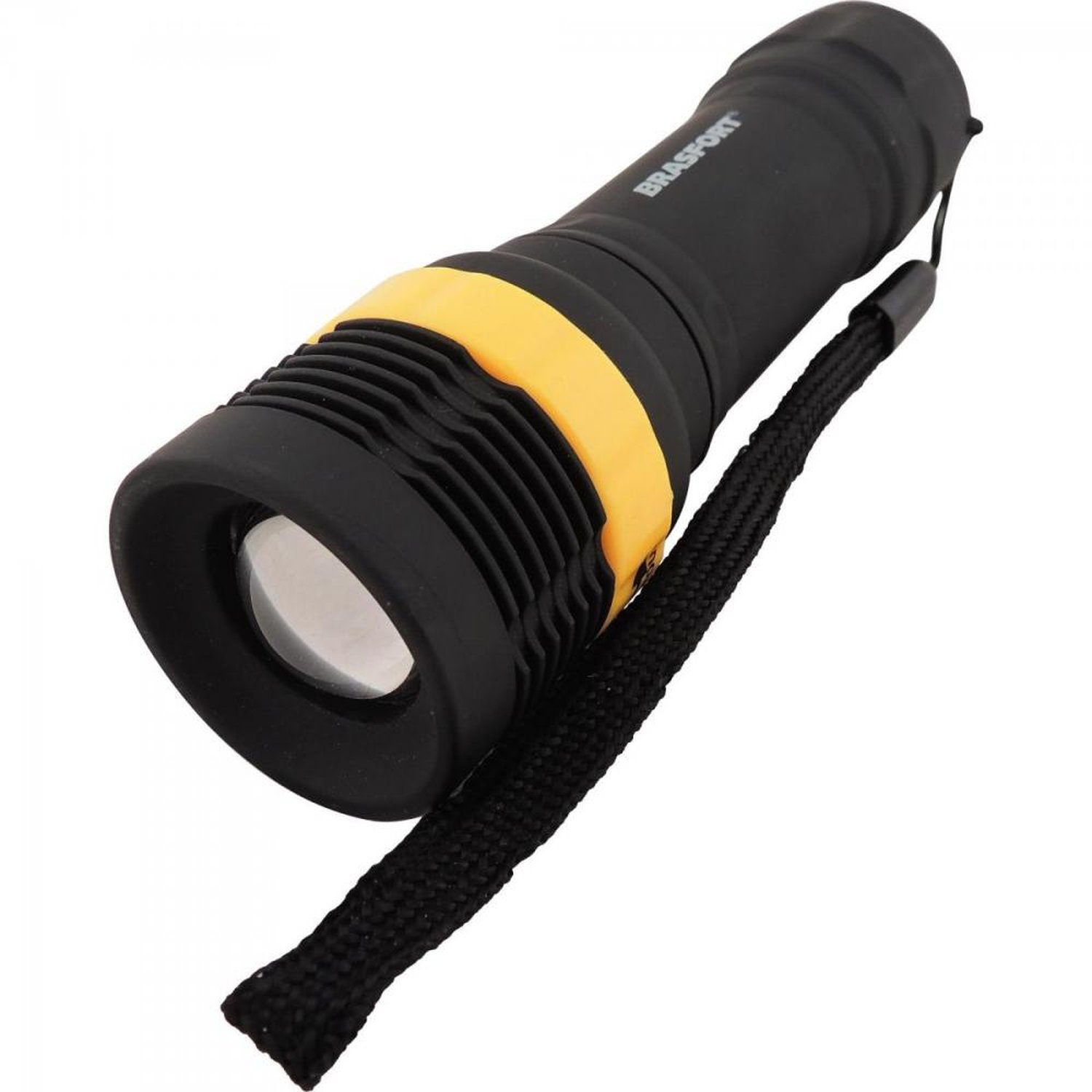 Lanterna LED Mini ABS com Zoom Preto Brasfort