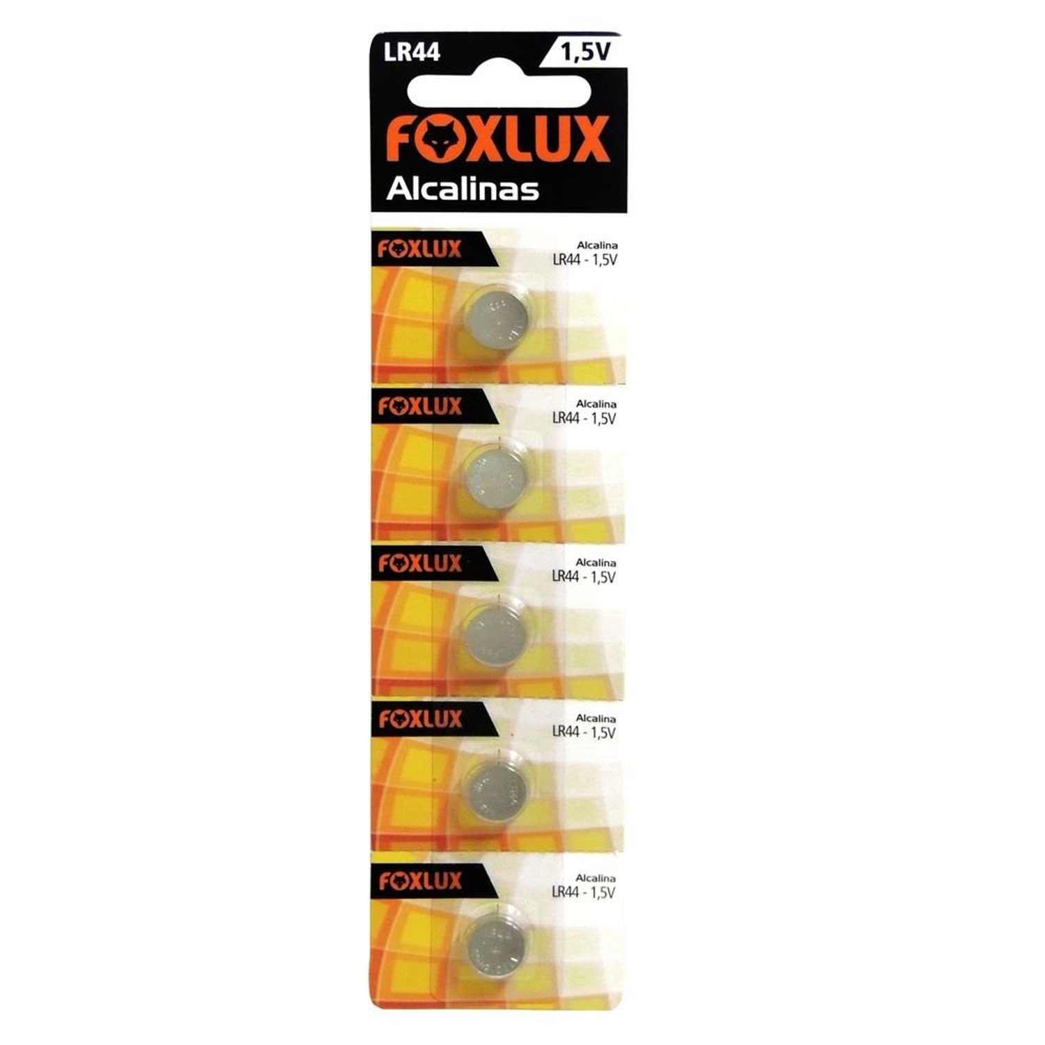 Bateria Botão Foxlux Alcalina Lr44 1,5V C5