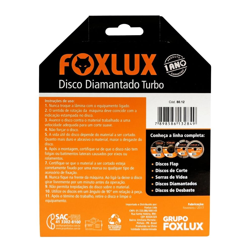 Disco Diamantado 4" Turbo Famastil