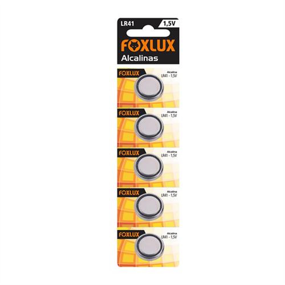 Bateria Botão Foxlux Alcalina Lr41 1,5V C5