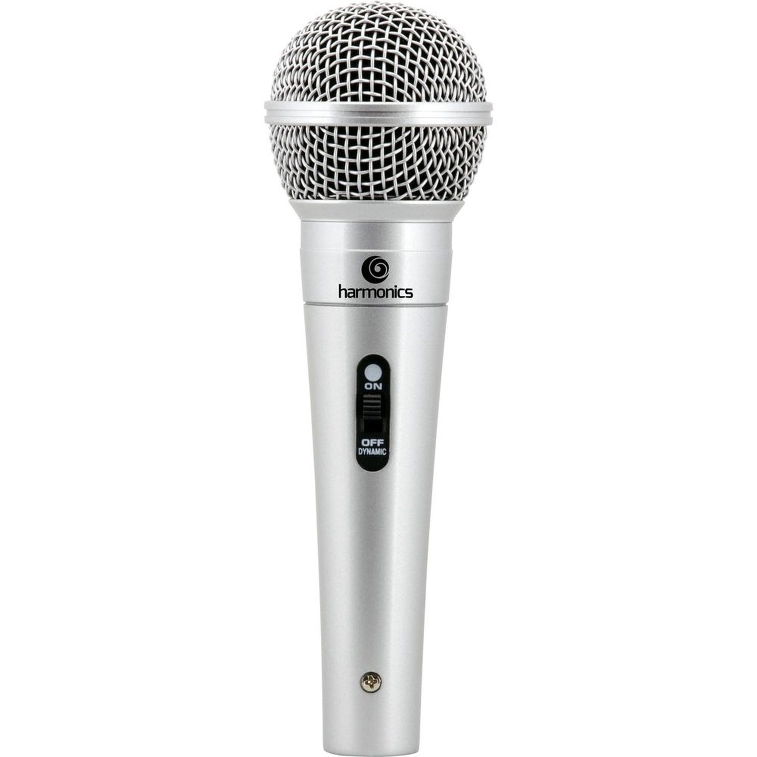 Microfone Com Fio Harmonics, 4,5 Metros, Prata, Mdc201, Harmonics