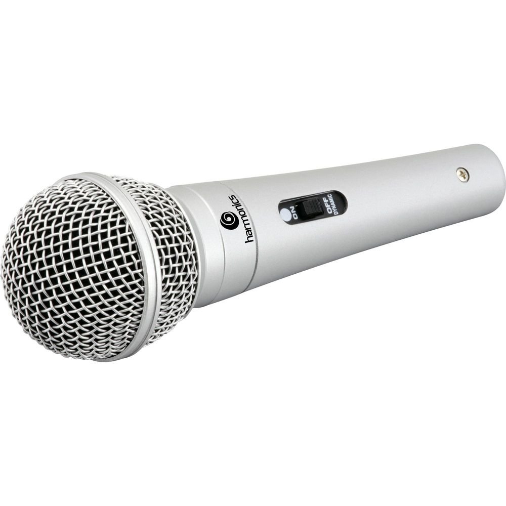 Microfone Com Fio Harmonics, 4,5 Metros, Prata, Mdc201, Harmonics