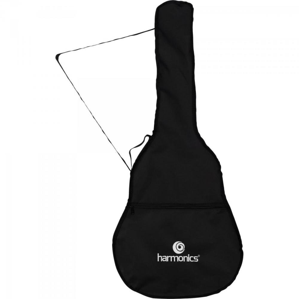 Capa Violão Folk Nylon Preta Harmonics