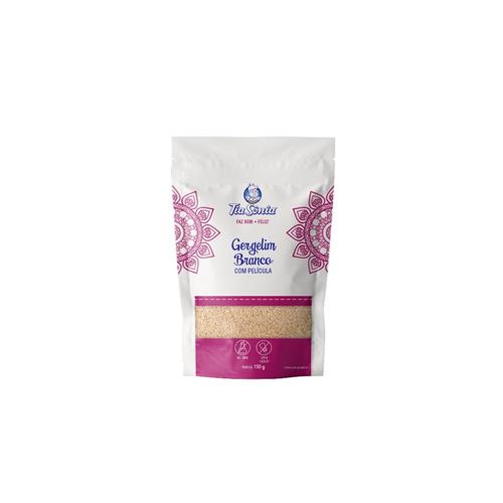 Gergelim Branco com Película Tia Sônia 150g
