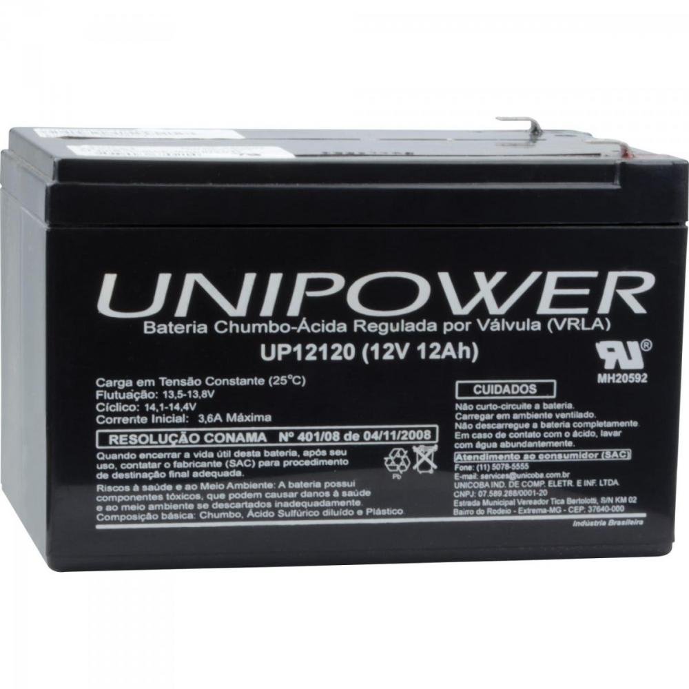 Bateria Selada Up12120 12v/12a Unipower
