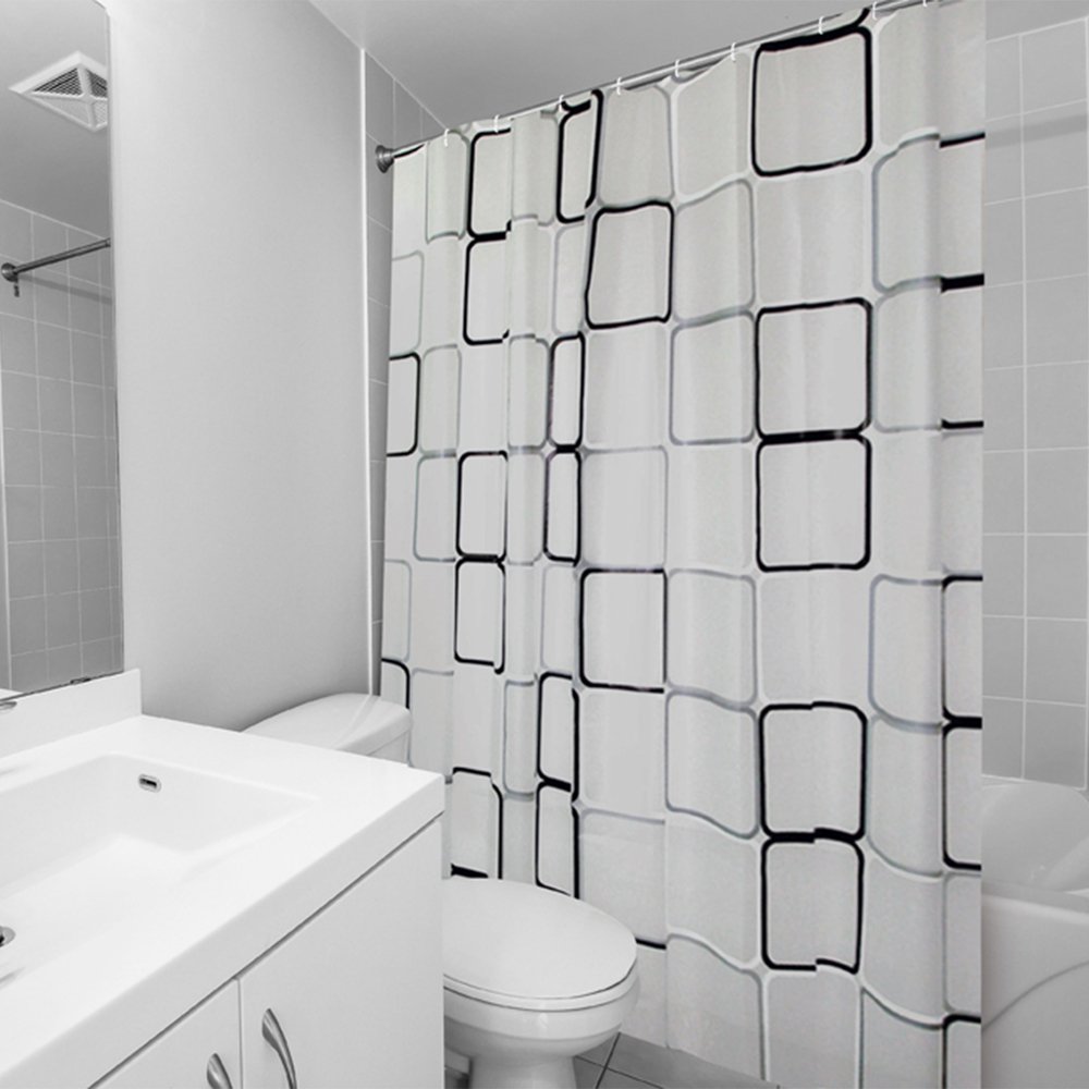 Cortina Banheiro Estampada 0,10mm