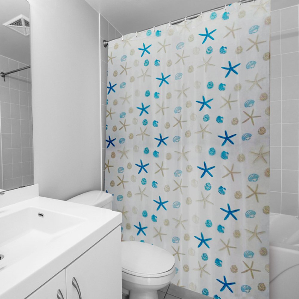 Cortina Banheiro Estampada 0,10mm