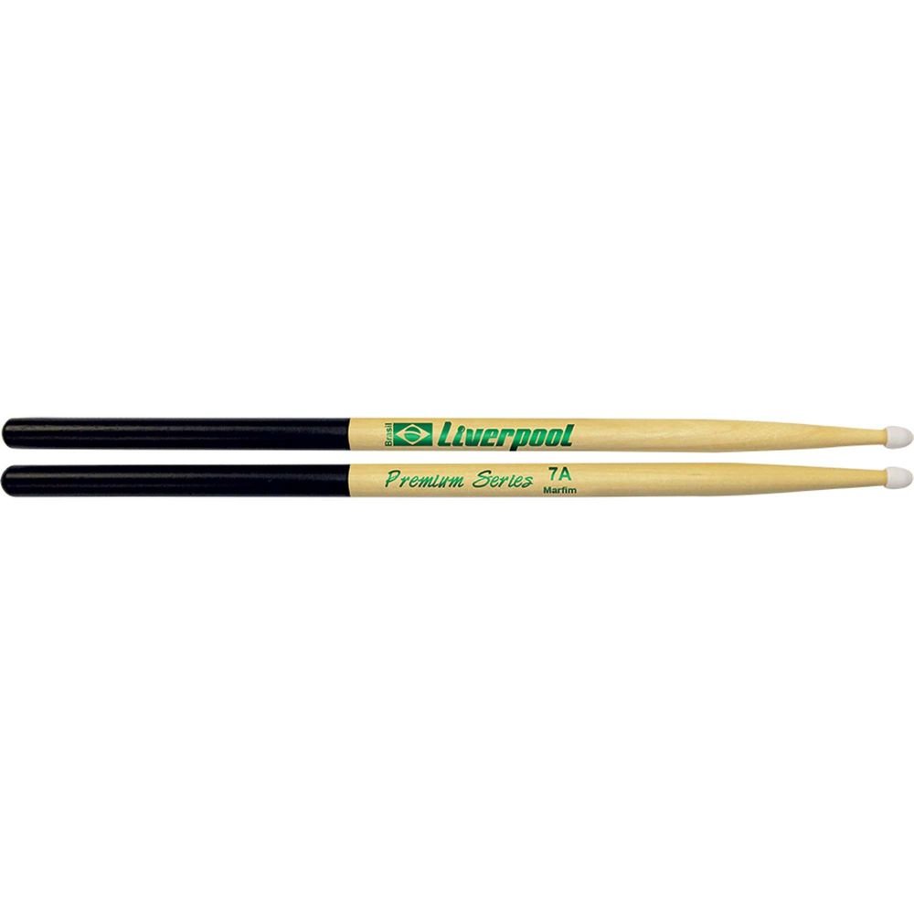 Baqueta para Bateria Premium Pl7an Liverpool - Pacote com 2 Unidades (1 Par)