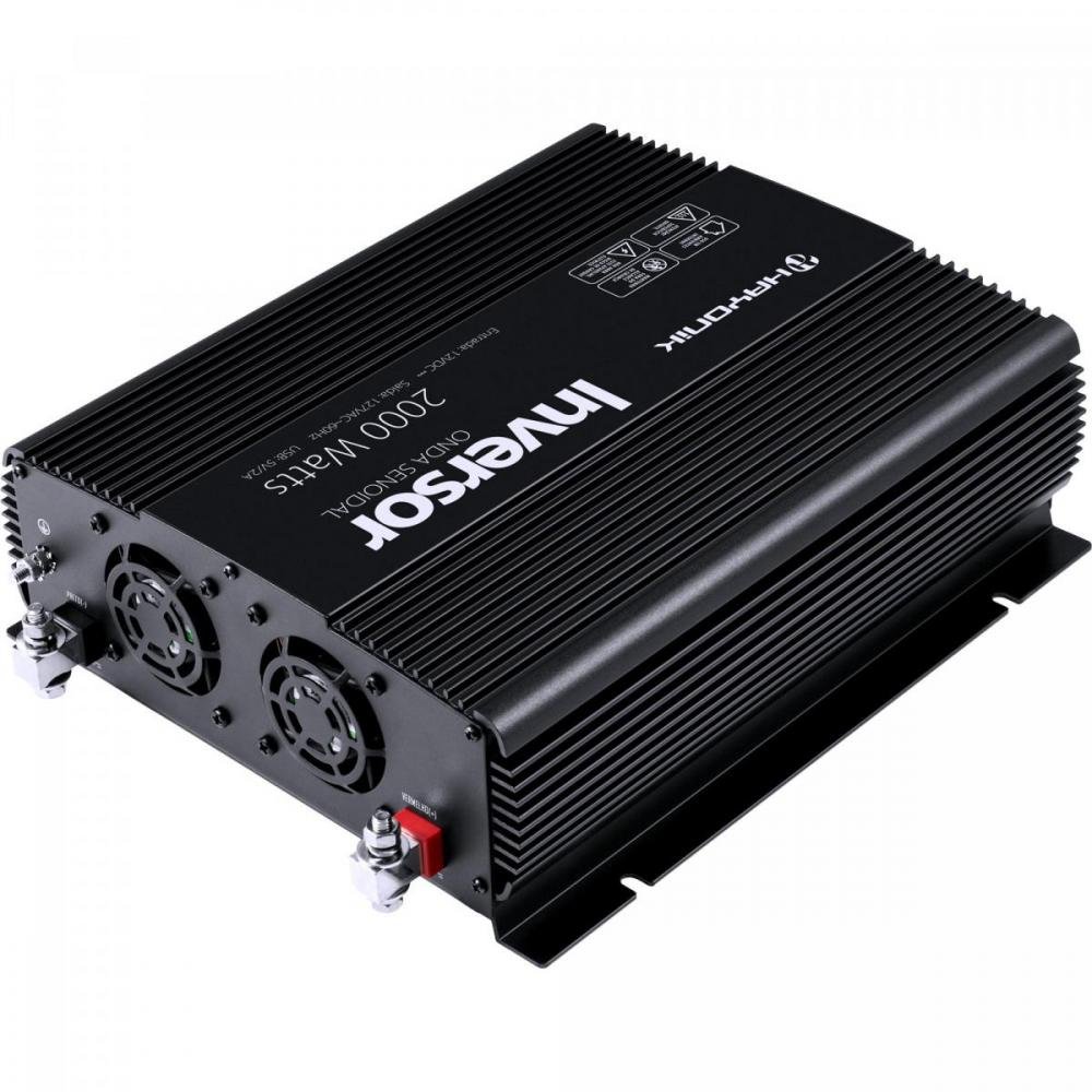 Inversor de Onda Senoidal 2000W 12VDC/127V PW21-2 Cinza Escuro HAYONIK