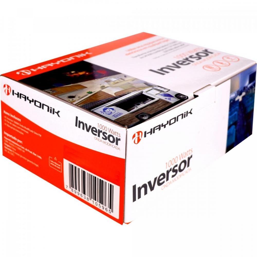 Inversor de Onda Modificada 1000W 12Vdc/127V PW11-2 Off Grid Hayonik